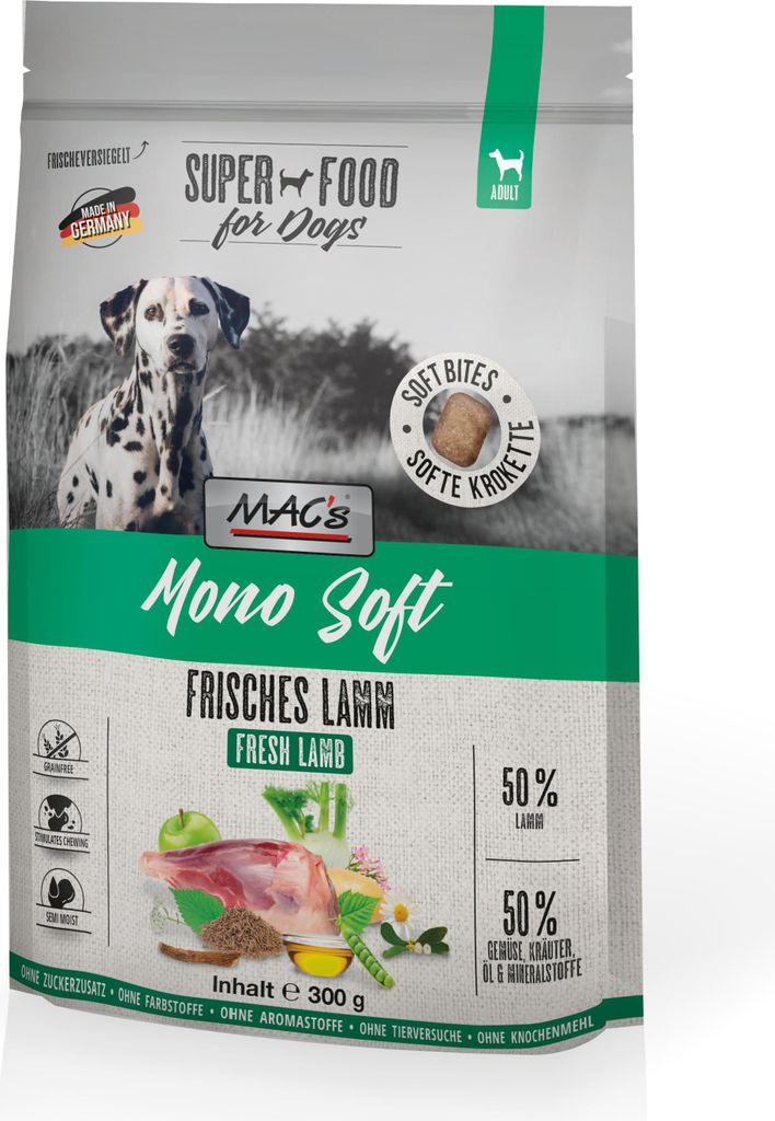 MAC's DOG - Mono Soft Frisches Lamm | 300g