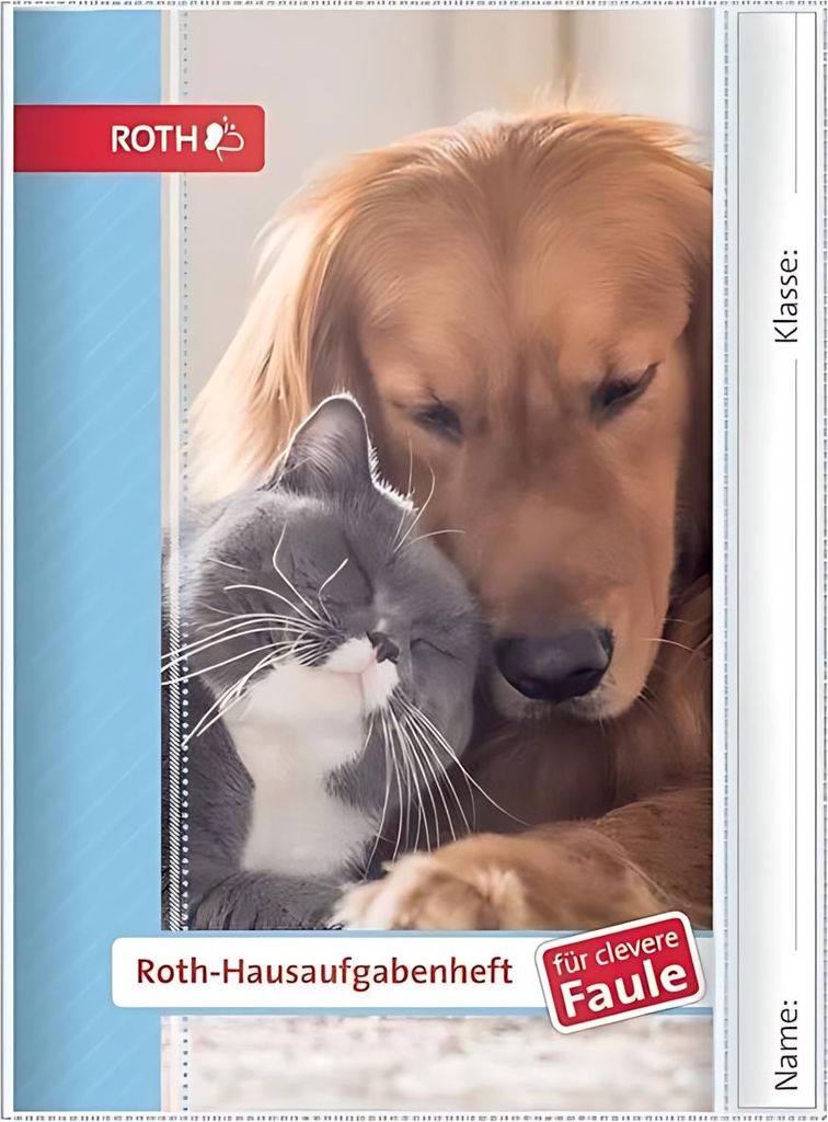 ROTH Hausaufgabenheft Tiere für clevere Faule "Hund & Produktbild 