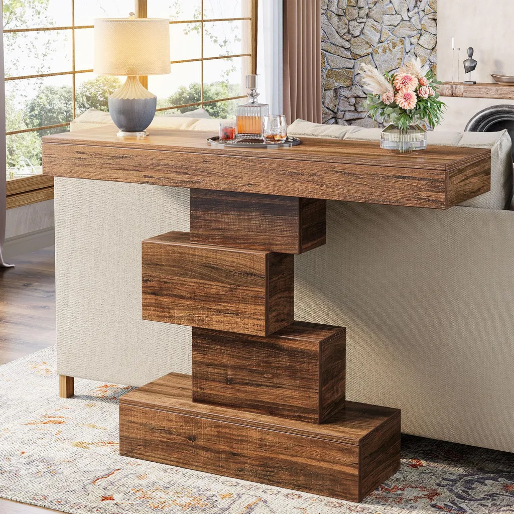 Console d'Entrée Stable pour Petits Espaces Table d'Appoint Anti-Rayure - 11