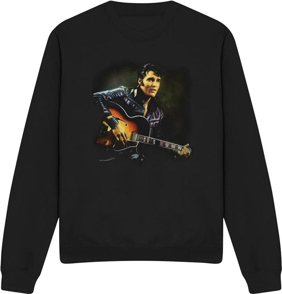 Elvis Presley - "1968" Sweatshirt für Herren/Damen Uni TV32658 (L) (Schwarz)