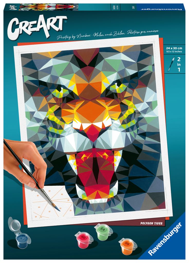 Ravensburger 236268 Creart Polygon Tiger