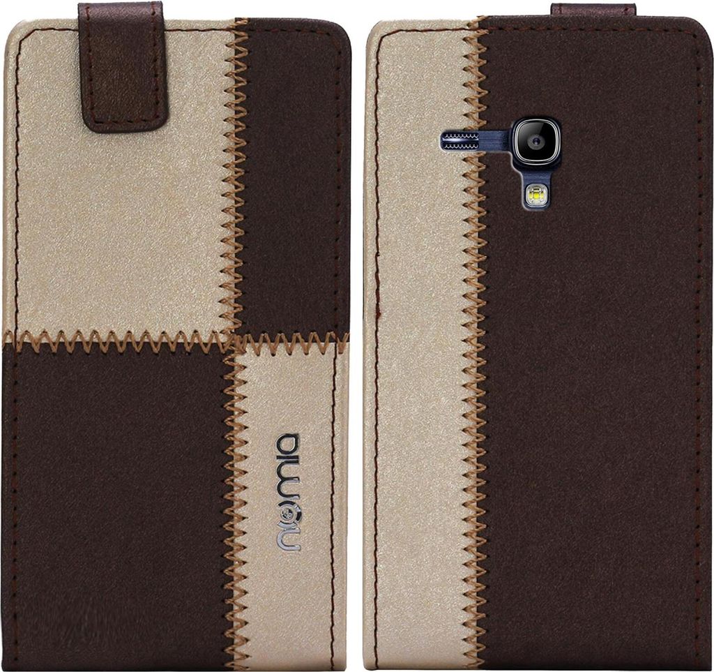 Samsung Galaxy S3 Mini (i8190) numia Flipstyle Braun-Beige