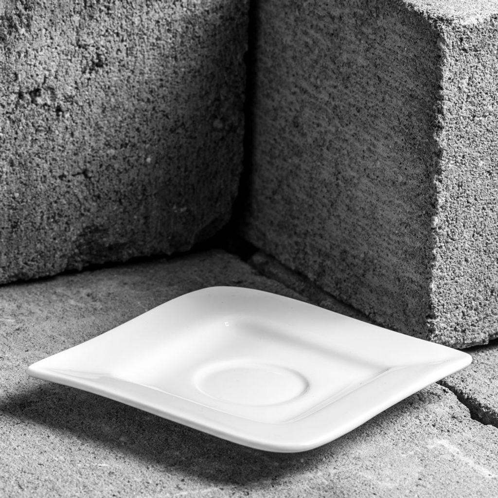 Spodek do espresso 10,8 cm biała porcelana Produktbild 