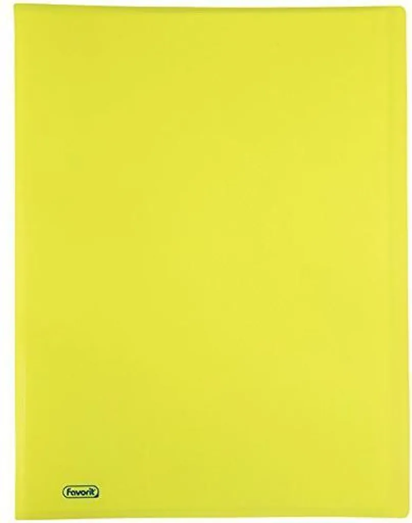 Cahier d'Affichage A4 Jaune Neon pour Présentations et Cours - Favorit