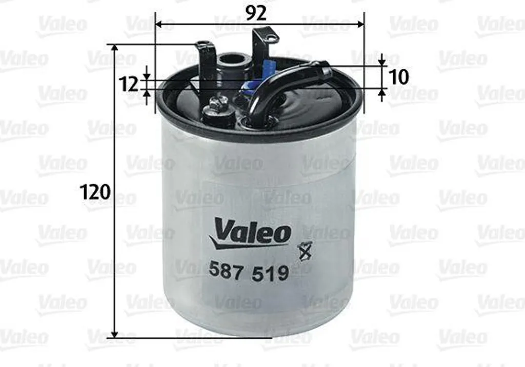 Filtre à Gasoil Valeo 587519 pour Mercedes Vito, Vaneo et Classe V