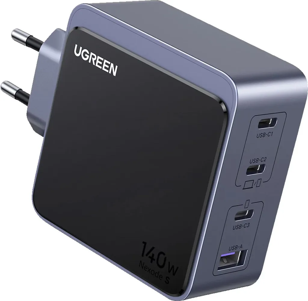 Adaptateur GaN 140W UGREEN Nexode S avec 4 Ports de Charge Rapide