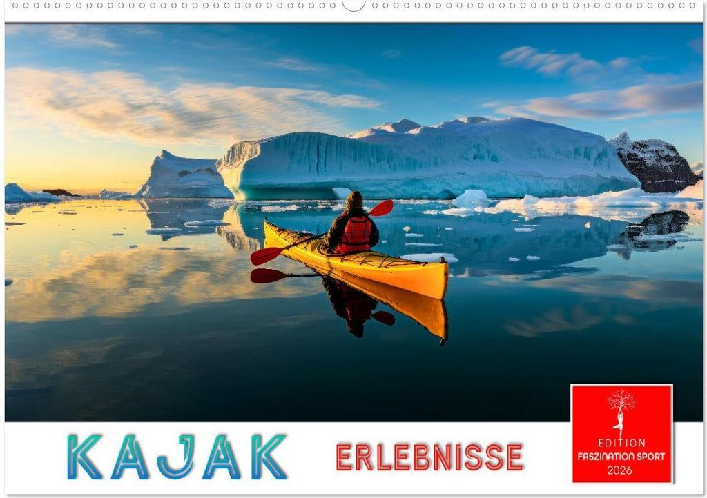 Kajak Erlebnisse (Wandkalender 2026 DIN A2 quer), CALVENDO Monatskalender