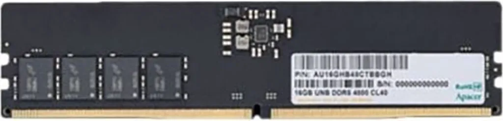 Mémoire RAM DDR5 16Go 5600MHz Apacer Module de Mise à Niveau PC Rapide