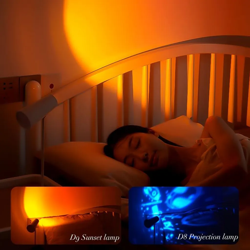 Lampe de Bureau Projecteur Sunset avec Batterie Rechargeable Sans Fil - 5