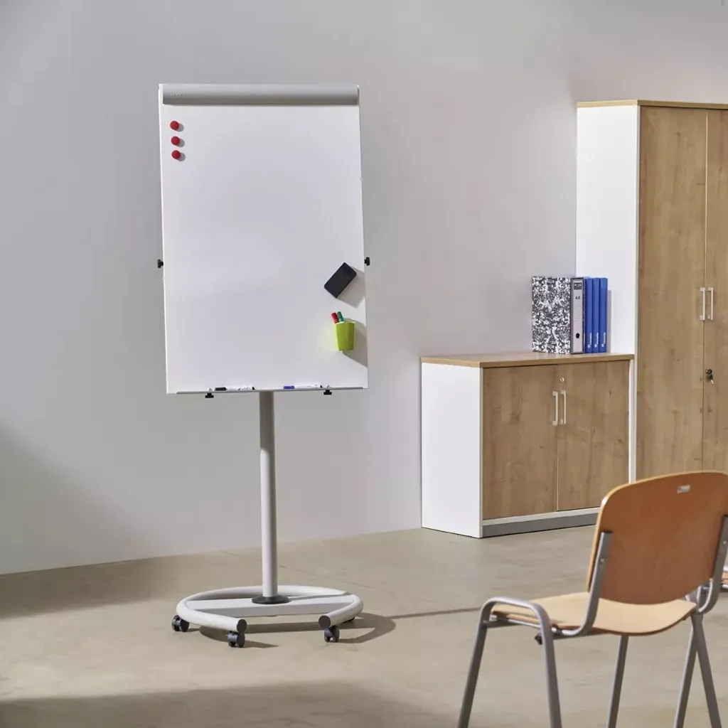Flipchart Magnétique Rotatif ROCADA avec Surface de Travail Réversible - 14