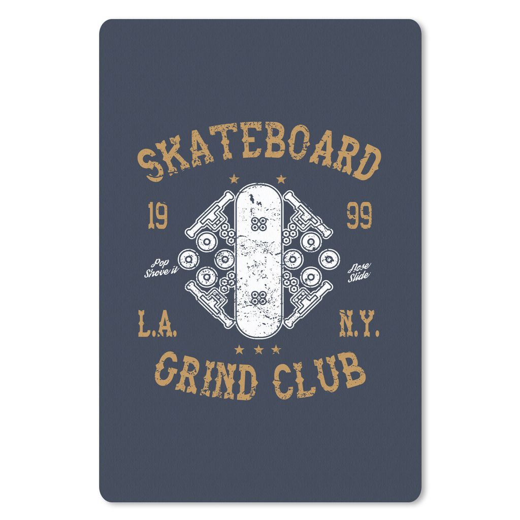 MuchoWow Mauspad Mousepad Skateboard - Retro - Zitat 18x27 cm - Mousepads - Maus Mat - Pad - Mausunterlage