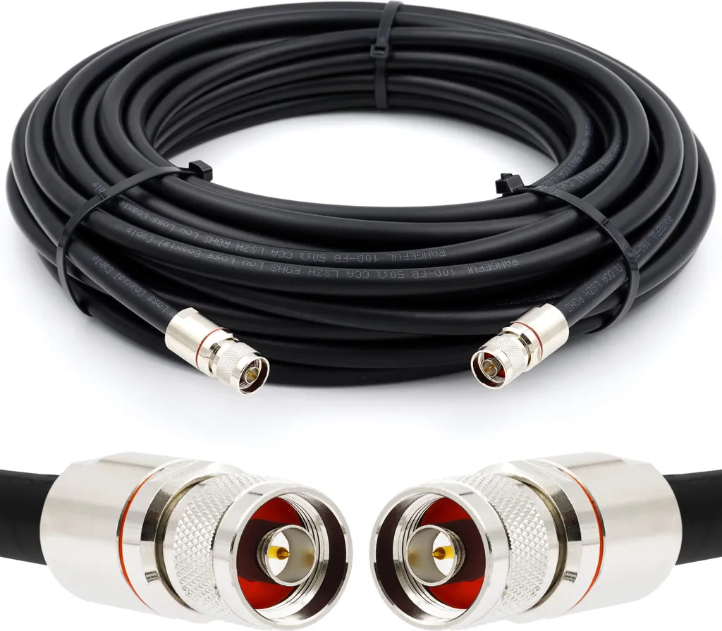 Cavo Coassiale 10D-FB 25 Metri N-N 50ohm - Bassissima Perdita 5G LTE