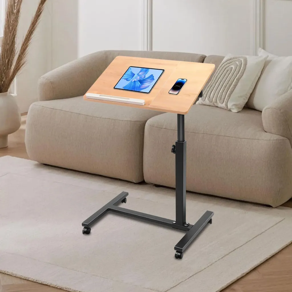 Support ordinateur portable pour lit et canapé table mobile réglable - 3