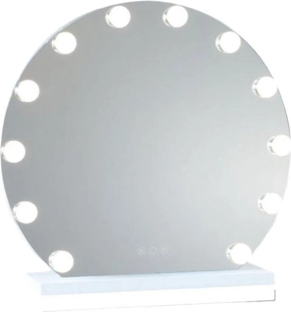 Miroir de luxe 12 LED tactiles pour maquillage professionnel réussi