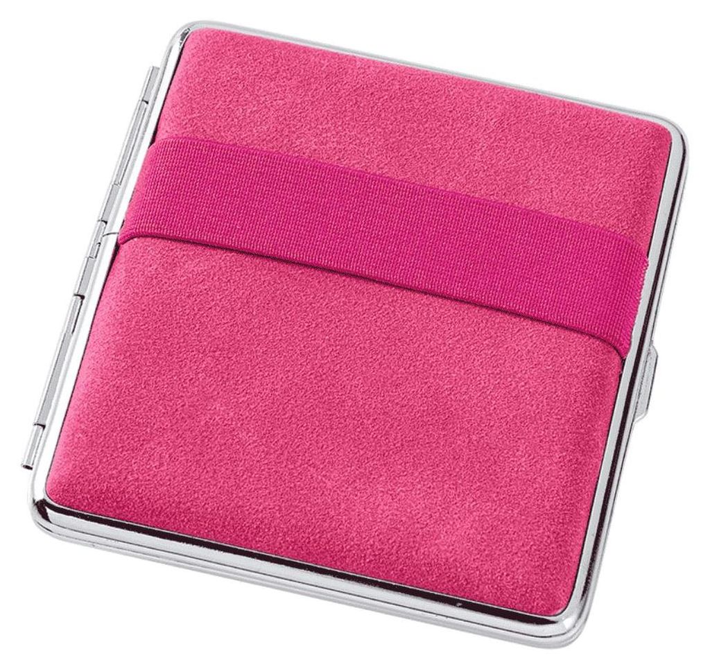 Zigarettenetui Pink – Mit Gummihalterung innen & außen für Produktbild 