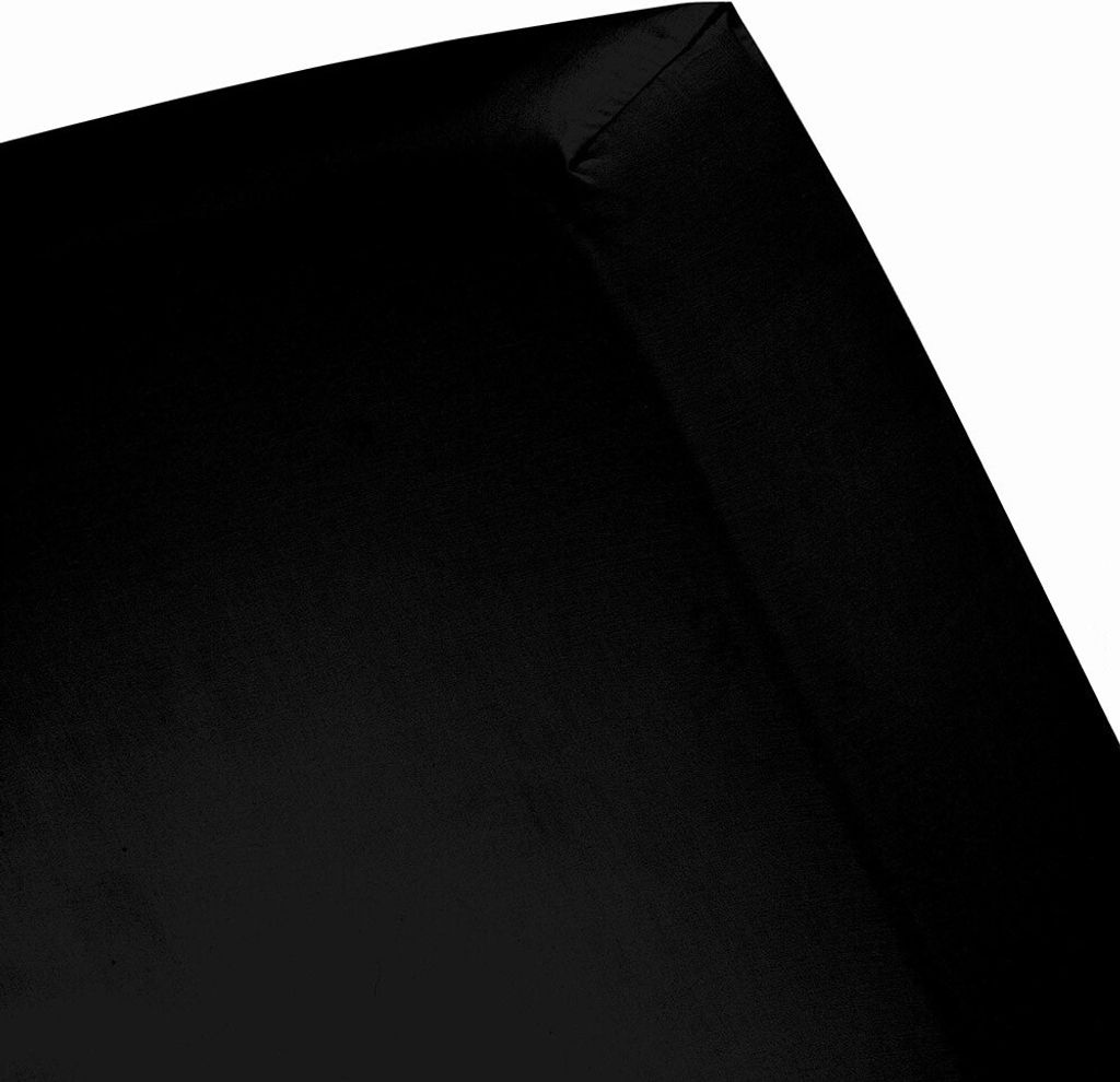 Cinderella - Spannbettlaken (bis 25 cm) - Jersey - 70x200 cm - Black