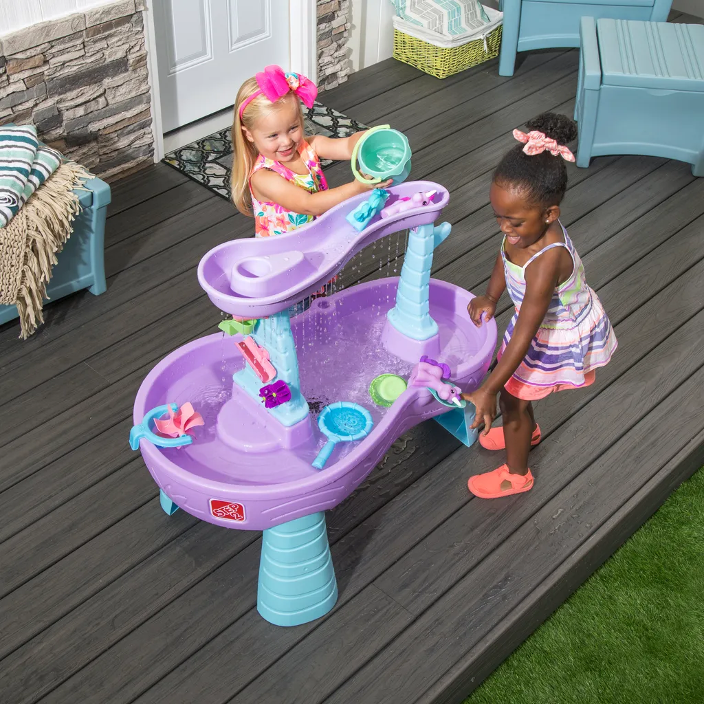 Table d'activité aquatique Rain Shower Licornes avec 13 jouets variés - 5