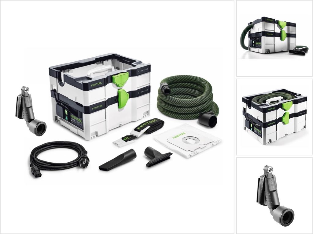 Festool CTL SYS Cleantec Absaugmobil 4,5l Staubkl. L ( 575279 ) + Tragegurt, Düsen, Saugschlauch