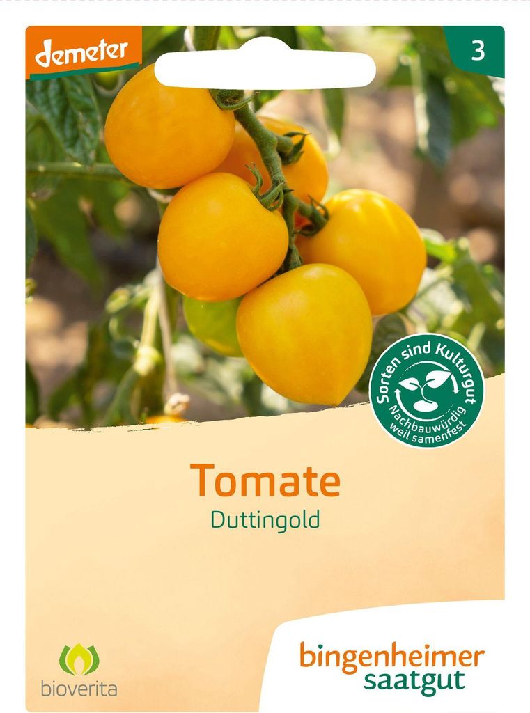 Freilandtomate Duttingold | Freilandtomatensamen von Bingenheimer Saatgut