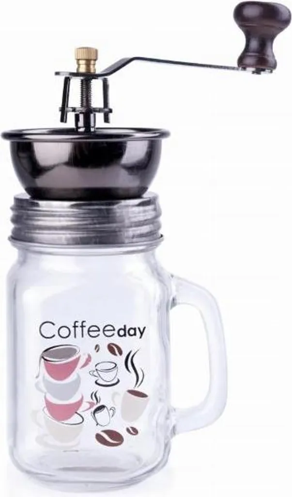 Broyeur à café manuel en verre trempé pour café filtre et piston