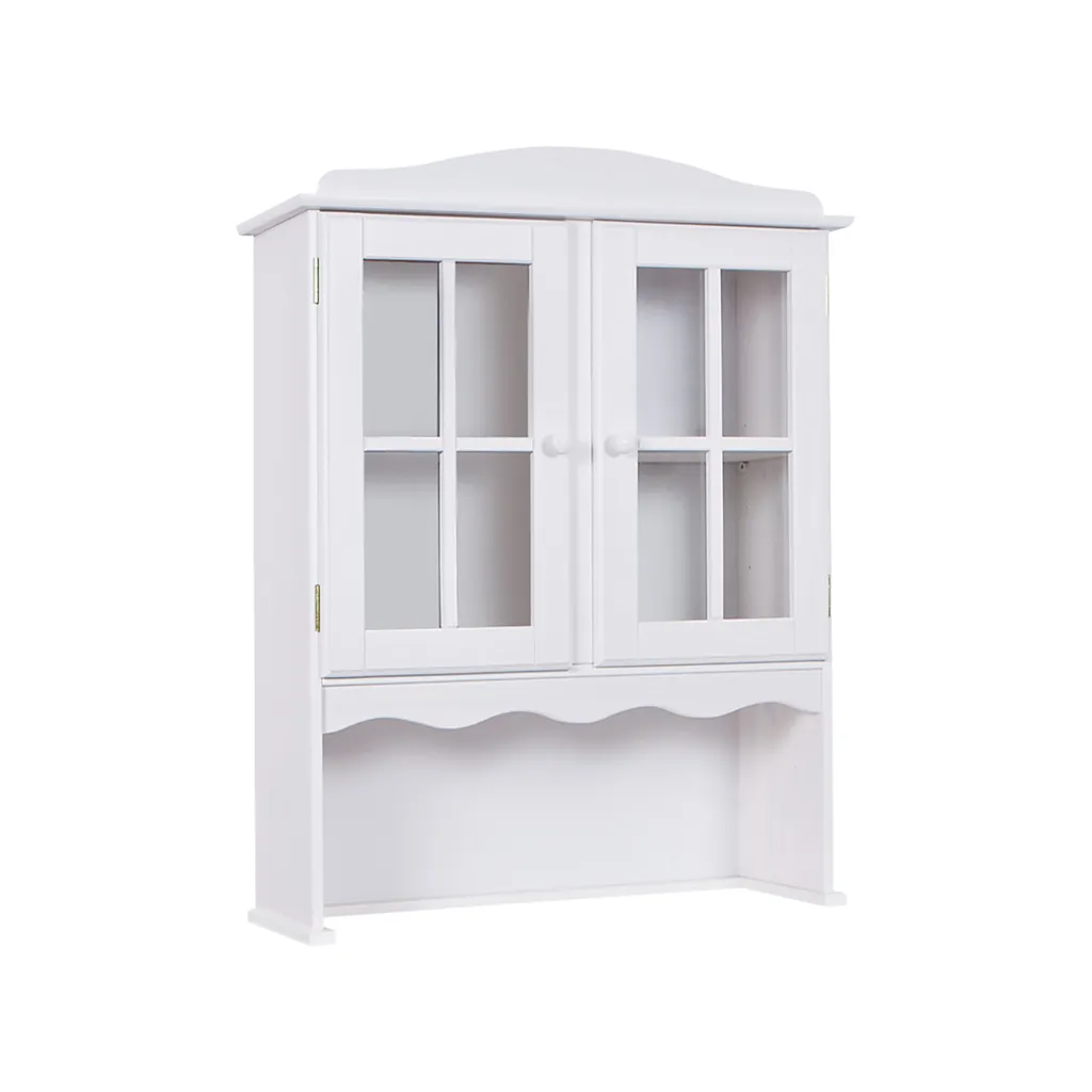 Module d'extension pour buffet LOVI blanc mat et bois de 80 cm de large