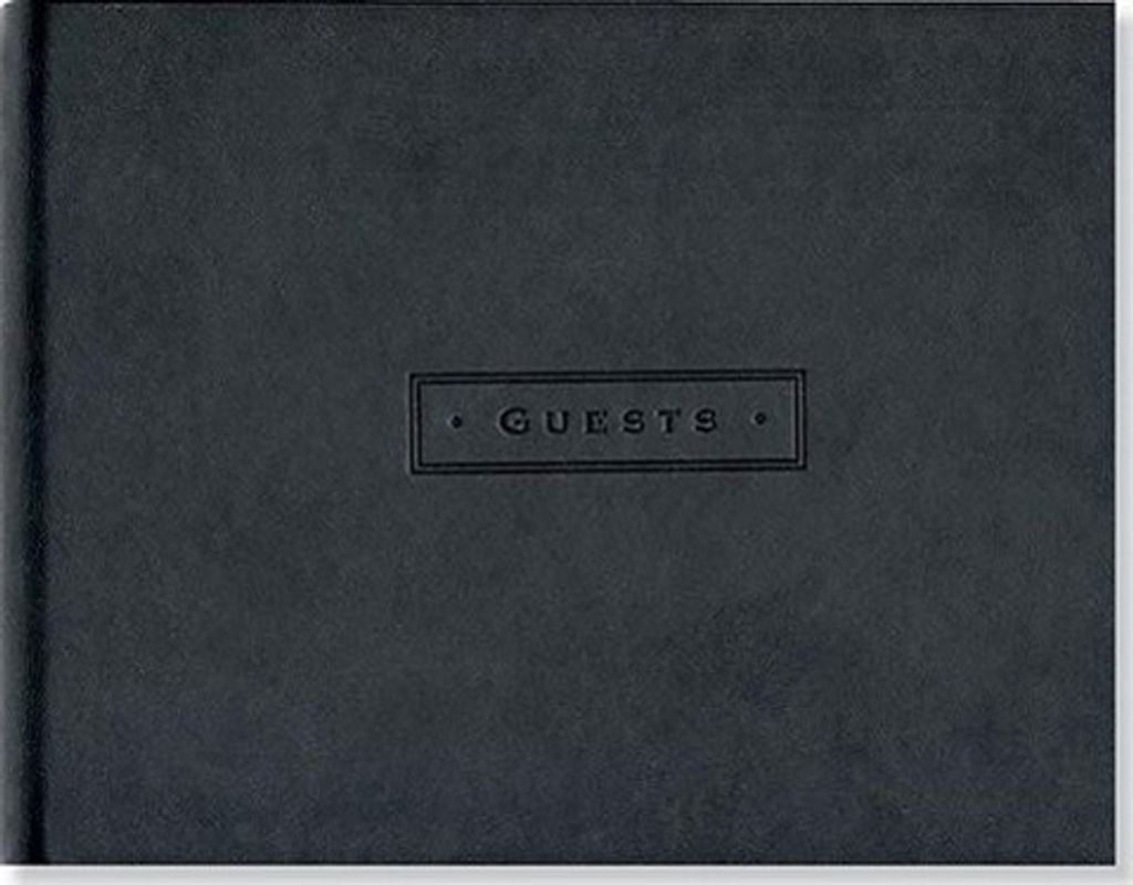 Classic Black Guest Book – Lingua: Inglese