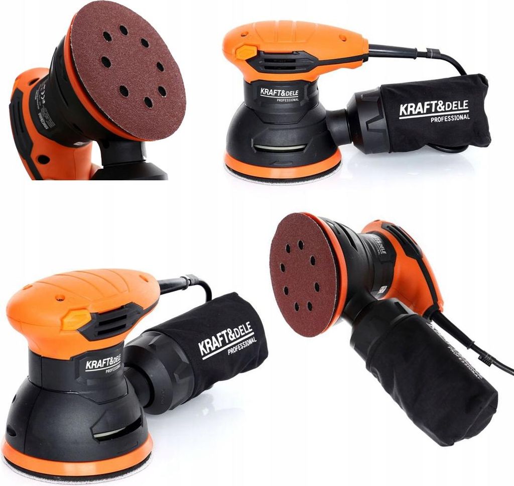Szlifierka mimośrodowa Kraft&Dele sieciowe 1100 W 230 V Zdjęcie produktu 