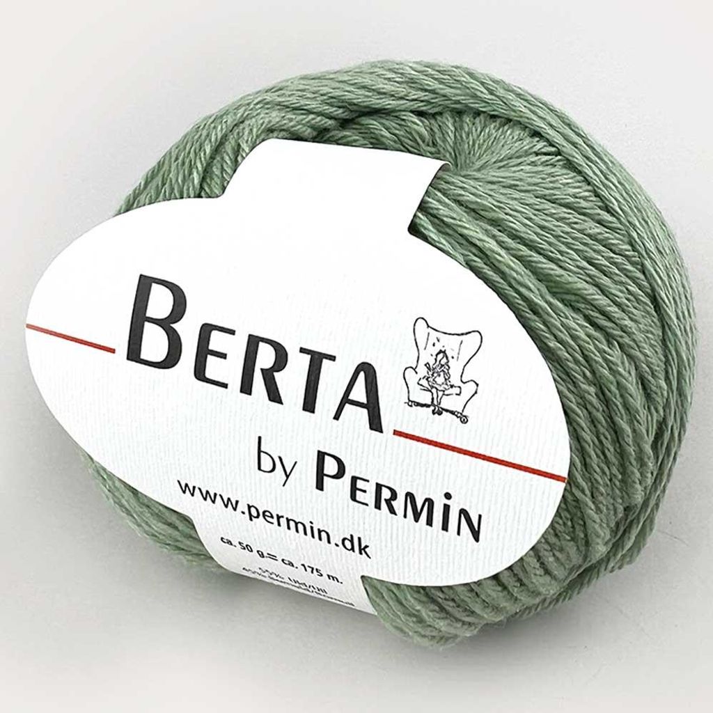 Berta by Permin – Fil à tricoter en laine et coton  Image du produit 