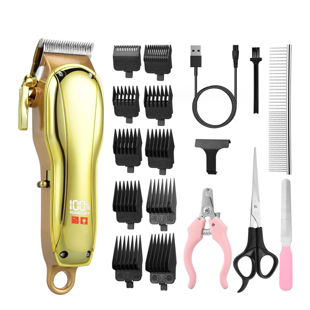 CkeyiN Hundeschermaschine Tierhaarschneidemaschine Profi Schermaschine für Hund und Katze Leise Motor