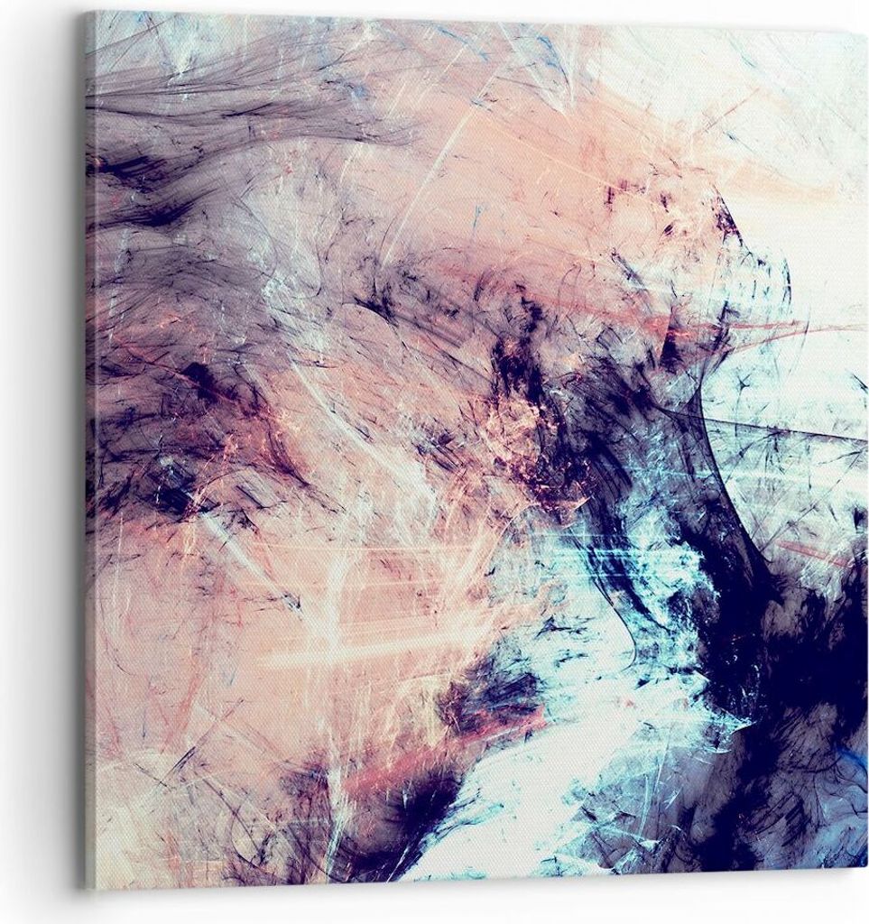 Bild auf Leinwand - Leinwandbild - Abstraktion modern - 70x70cm - Wand Bild - Wanddeko - Wandbilder - Leinwanddruck - Bilder - Kunstdruck - Wanddek...