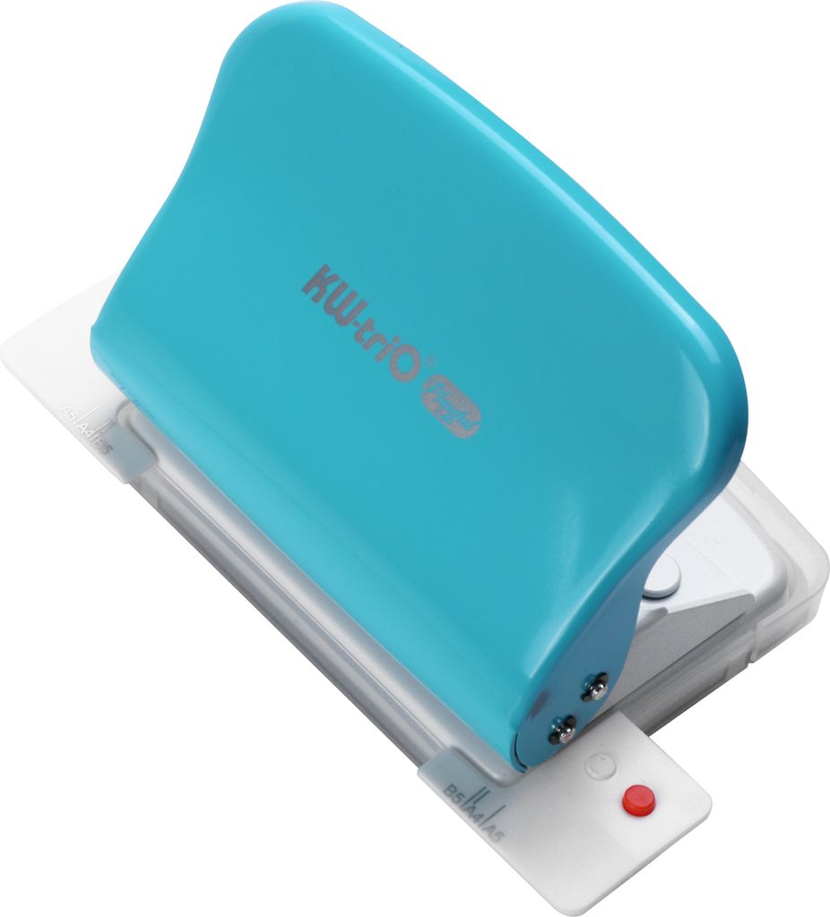 KW-triO 10-Loch-Papierstanzer, tragbarer Metalllocher, Unterstue tzung fue r mehrere 20/26/30-Lochlochung, 10 Blatt Kapazitaet, 5,5 mm oeffnung fue...