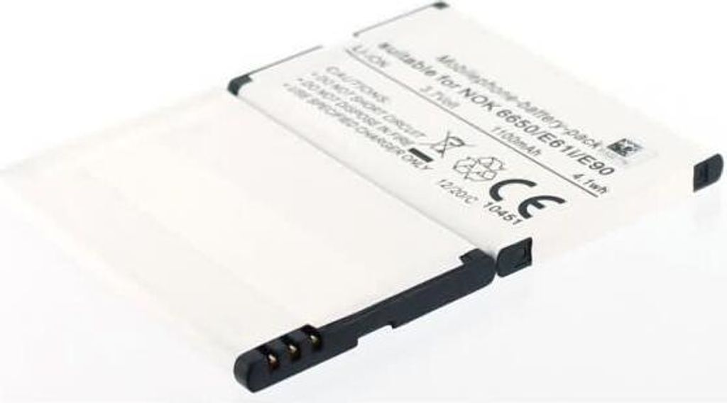 Akku für Nokia N97 Li-Ion 3,7 Volt 1200 mAh schwarz.