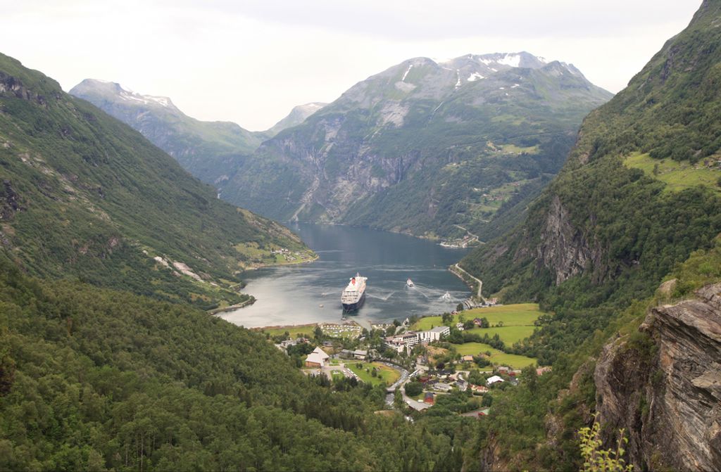 hansepuzzle 73491 - Norwegen Puzzle, 500 Teile, Reisen, 46,0 x 30,0cm mit hochwertiger Aufbewahrung, Kartonbox und wiederverschließbarem Beutel