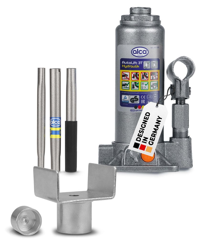 Hydraulický zvedák alca®, sada, nosnost 3 tuny, včetně Obrázek produktu 