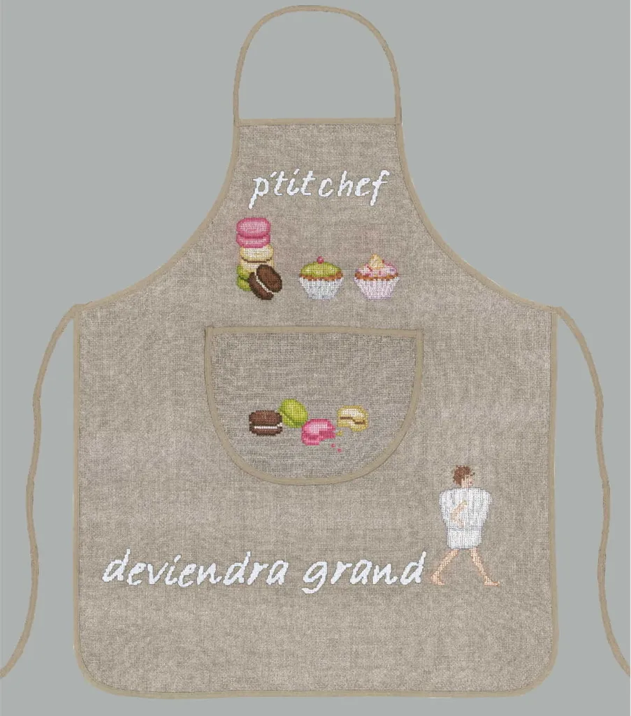 Kit de Broderie Point de Croix Tablier - Finir l'Ennui avec Créativité