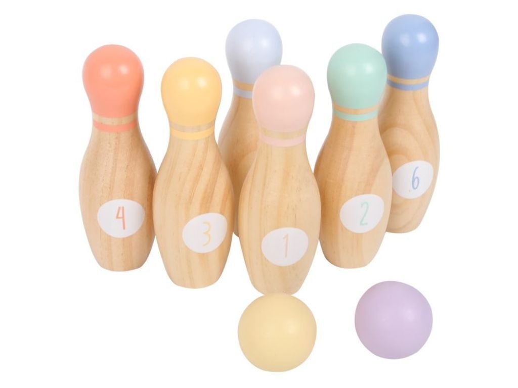 Holzkegelspiel für Kinder | Klassischer Kegelspaß für Produktbild 