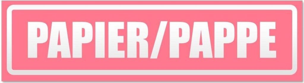 Kiwistar - Autoaufkleber - Hellrosa - 30 x 8 cm - Papier Pappe invertiert - Hinweis Aufkleber Sticker für Auto, Kfz, Fahrrad, PKW, LKW