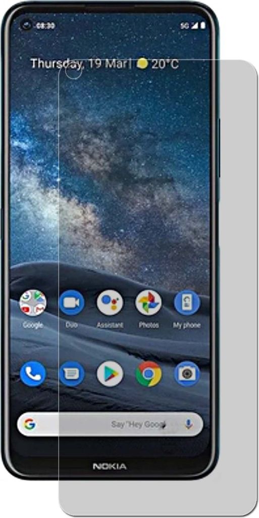 2x Panzerfolie für Nokia 8 V 5G UW Antishock Schutzfolie Panzerfolie 7H