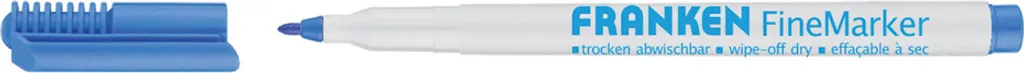 Feutre pour tableau blanc bleu FRANKEN FineMarker pointe moyenne 2mm