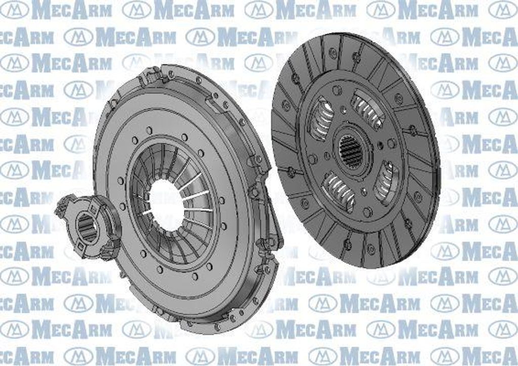MECARM MK9619 Kupplungssatz OE 012141165A kompatibel mit A4 8D, A4 8E, A4 8H, A6 4B, Exeo