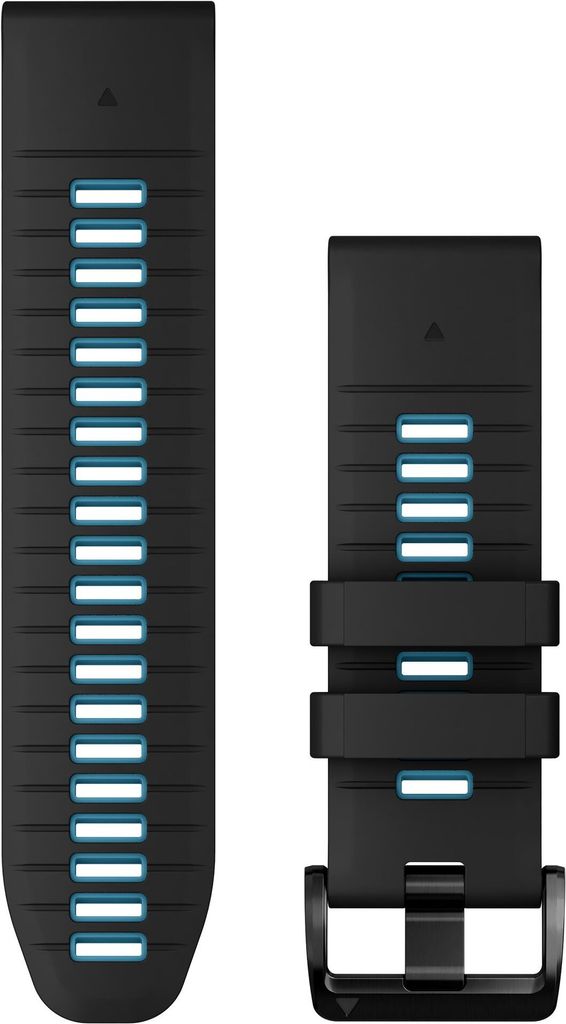 Garmin 010-13281-05 Quickfit Silikonband 26 mm Schwarz/Zirrusblau 1