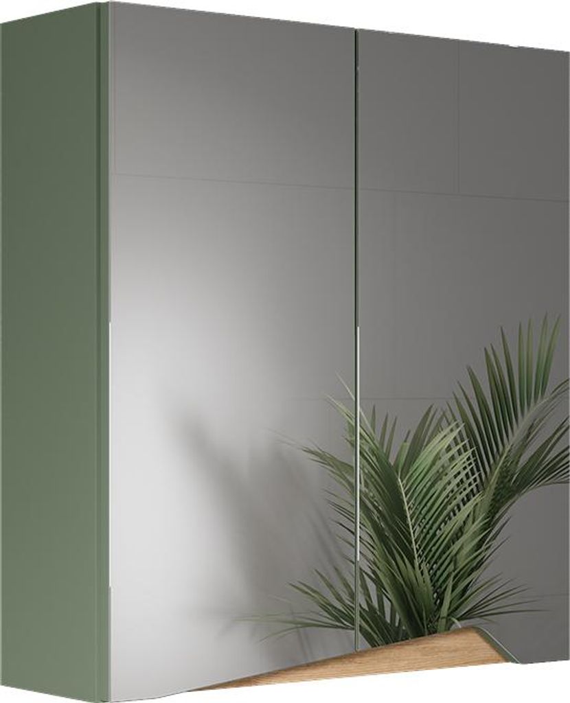 Spiegelschrank Vicco Marelle Grün/Artisan 60 x 67 cm mit Produktbild 
