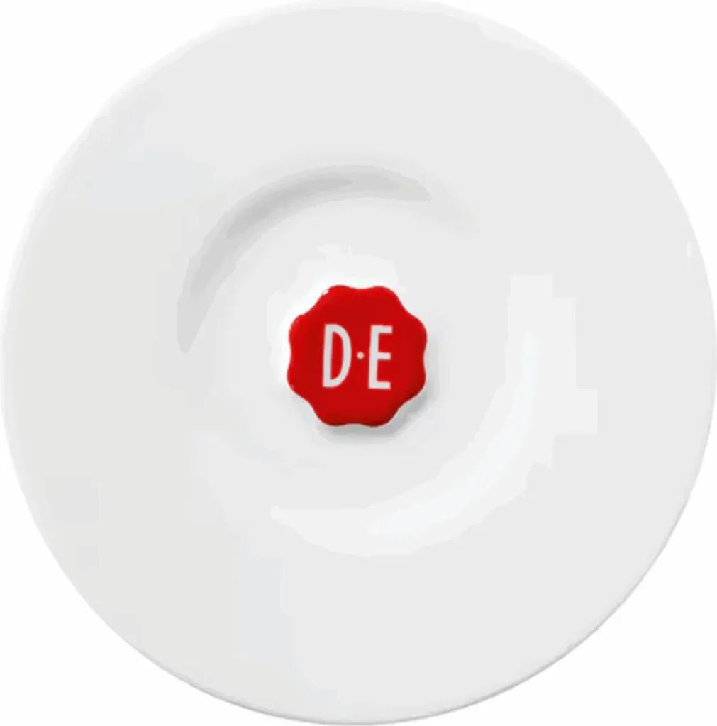 Douwe Egberts Universal White Plate 12pcs - Standard Europeo Bar