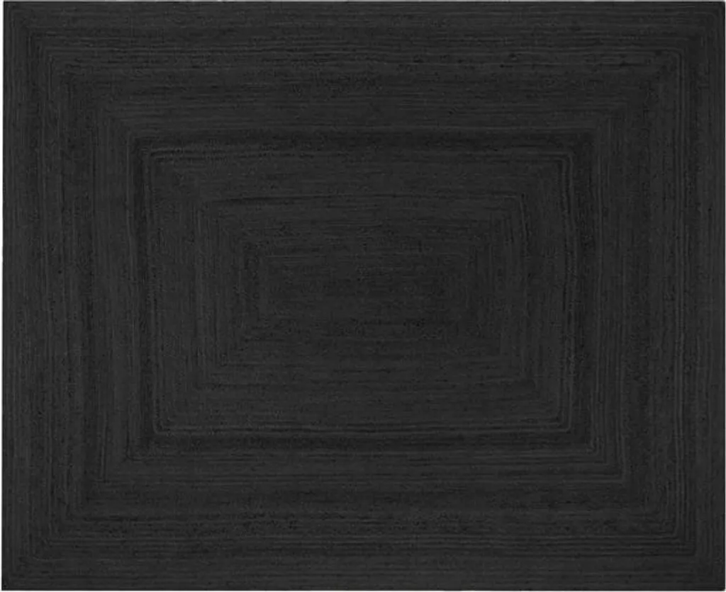 Tapis de jute rectangle anthracite 160x230 cm pour un salon moderne - 2