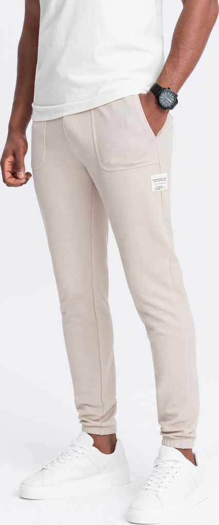 Ombre Clothing Herren-Jogginghosen Awour hell beige XL