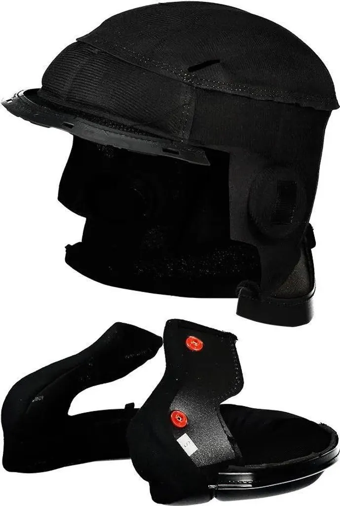 Rembourrage LS2 FF324 Evo Noir XS - Mousses Amovibles et Hypoallergéniques
