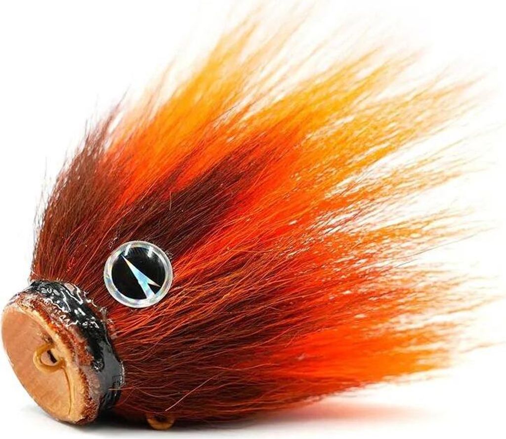 VMC Baby Mustache Shallow Butternut 14g Jigkopf bleifrei