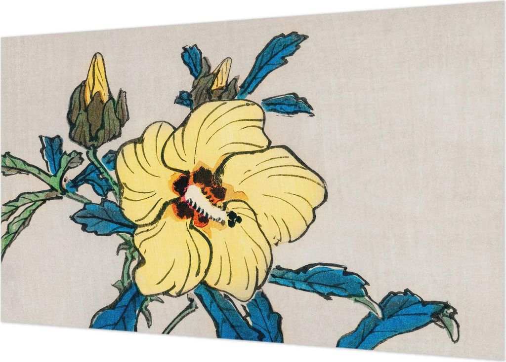 Wandtapete - Dekorative Tapete für Wohnzimmer - Tapetenfolie für Wanddekoration - 416x254 - Gelbe Blume