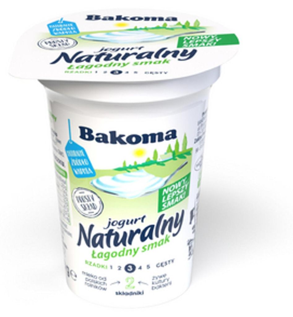 Jogurt naturalny Łagodne Bakoma 150 g Zdjęcie produktu 