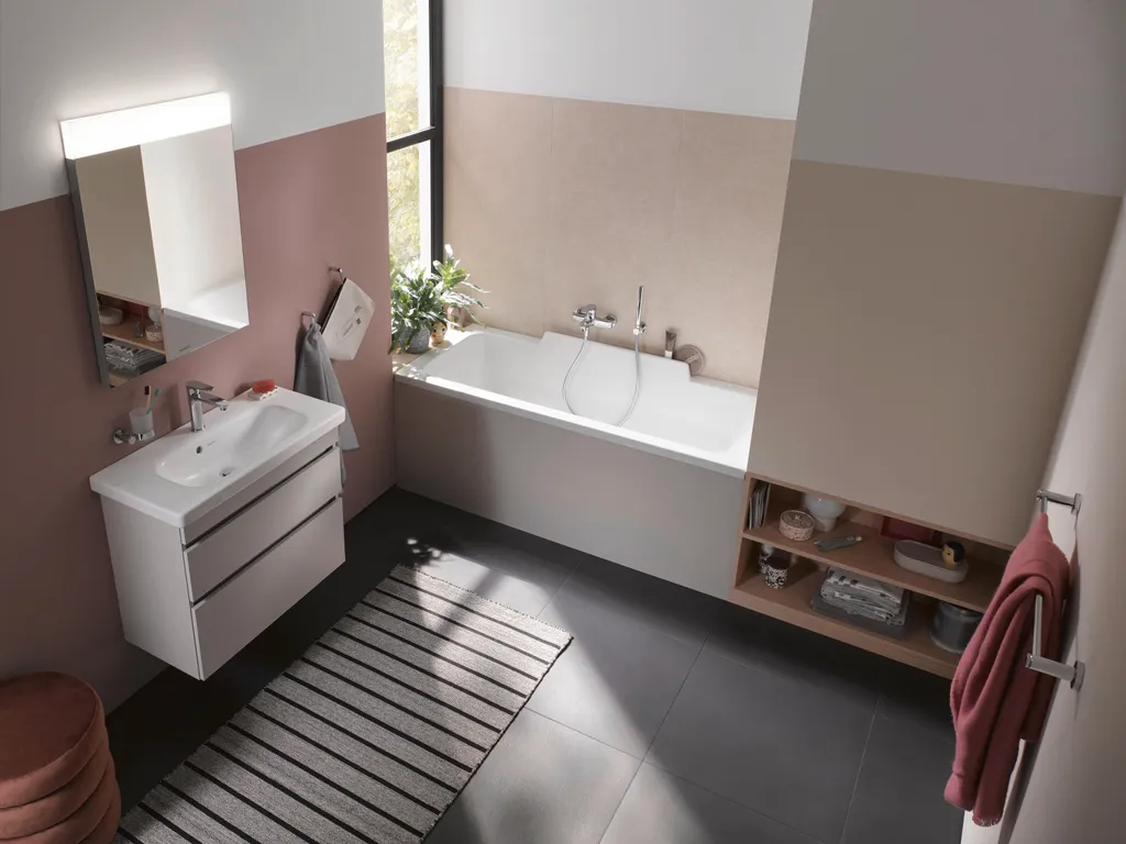 Aménagement salle de bain : Pot à dents suspendu D-Code Duravit - 4